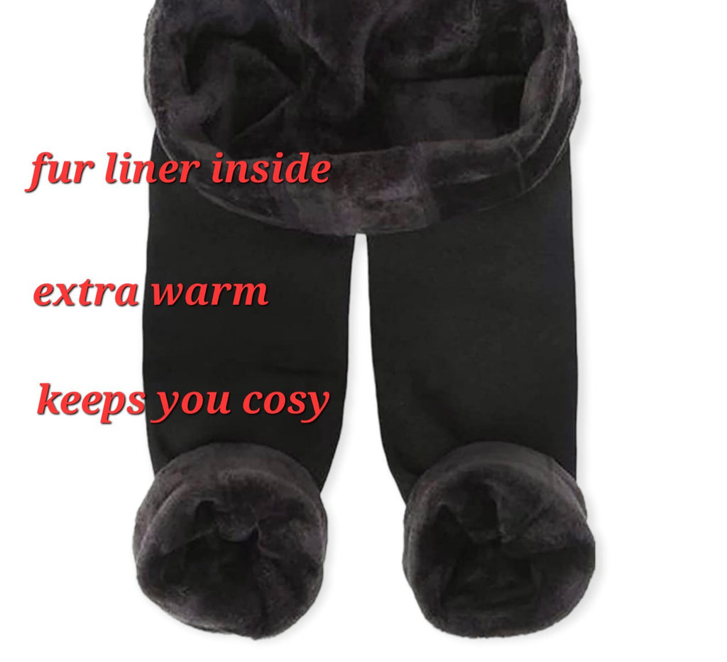 Ladies Winter Thermal High Waist Legging Women Warm Tight Thick Fur Fleece Line