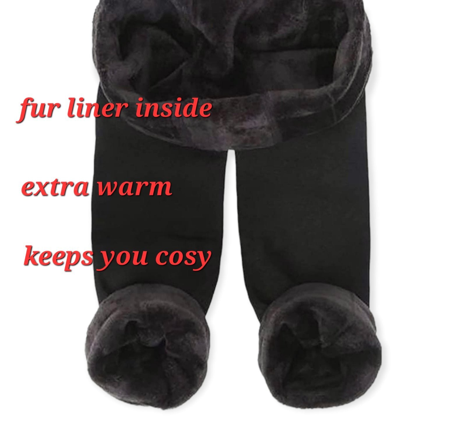 Ladies Winter Thermal High Waist Legging Women Warm Tight Thick Fur Fleece Line