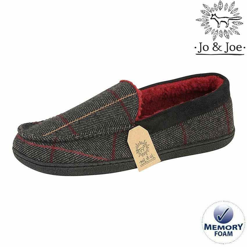 MENS MOCCASINS SLIPPERS LOAFERS MEMORY FOAM SHEEPSKIN FUR LINED WINTER SHOES SIZ