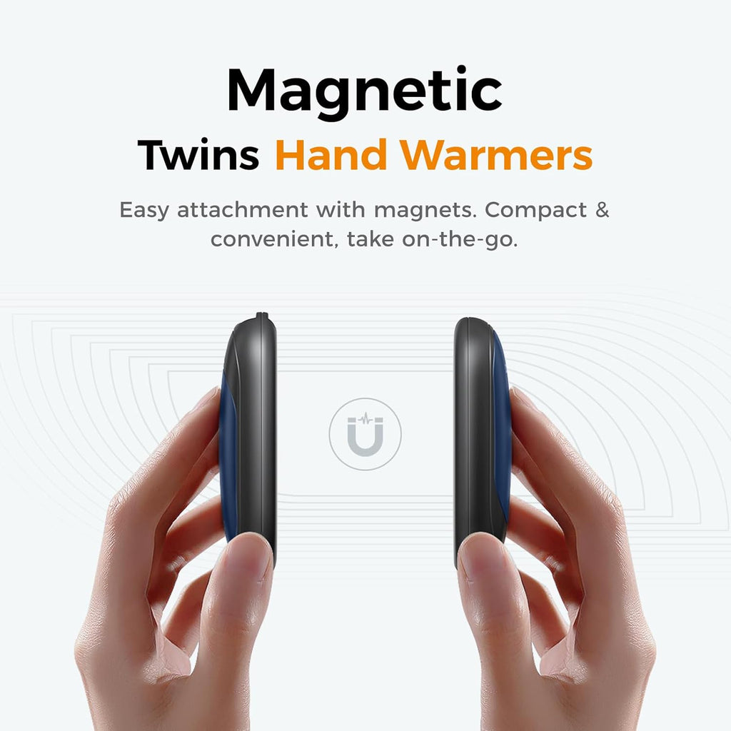 Ultimate Rechargeable Hand Warmers 2 Pack, Electric Handwarmers Ultra Thin Light Portable for Pocket Gloves,3 Levels Heat, up to 8 Hrs, UL Certified,Idea Gifts for Men, Women, Mums, Dads, Grandparents. 