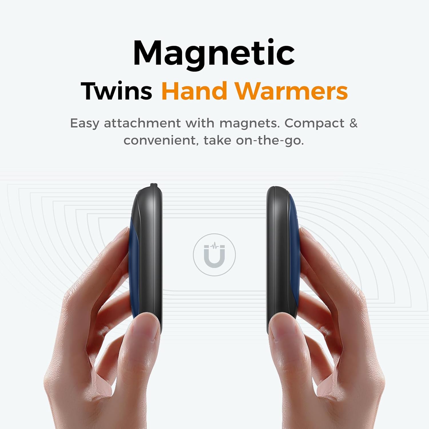 Ultimate Rechargeable Hand Warmers 2 Pack, Electric Handwarmers Ultra Thin Light Portable for Pocket Gloves,3 Levels Heat, up to 8 Hrs, UL Certified,Idea Gifts for Men, Women, Mums, Dads, Grandparents. 