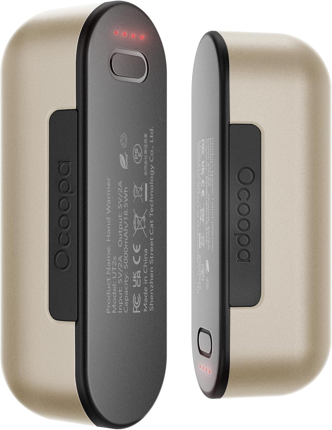 UT2S Magnetic Hand Warmers Rechargeable 2 Pack, 5000Mah×2 Electric Handwarmer, 4 Heat Settings (100–137°F), 2S Fast Heating, USB-C Power Bank, Gifts for Gaming & Outdoor