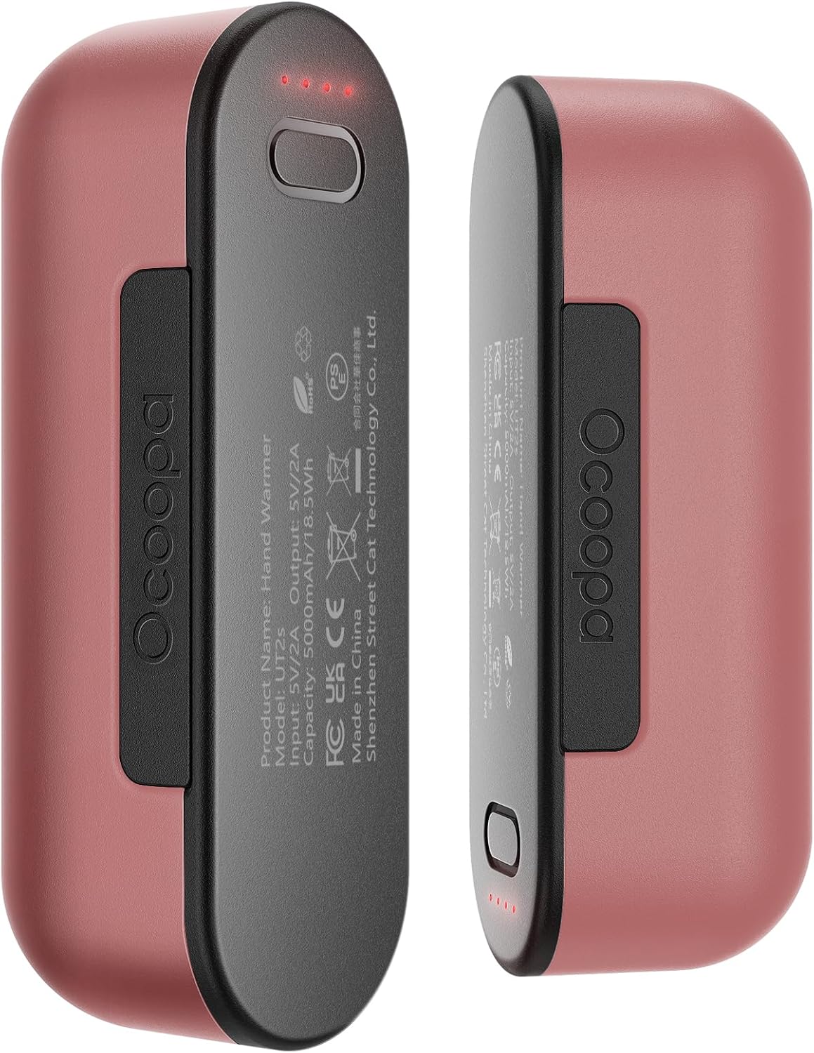 UT2S Magnetic Hand Warmers Rechargeable 2 Pack, 5000Mah×2 Electric Handwarmer, 4 Heat Settings (100–137°F), 2S Fast Heating, USB-C Power Bank, Gifts for Gaming & Outdoor