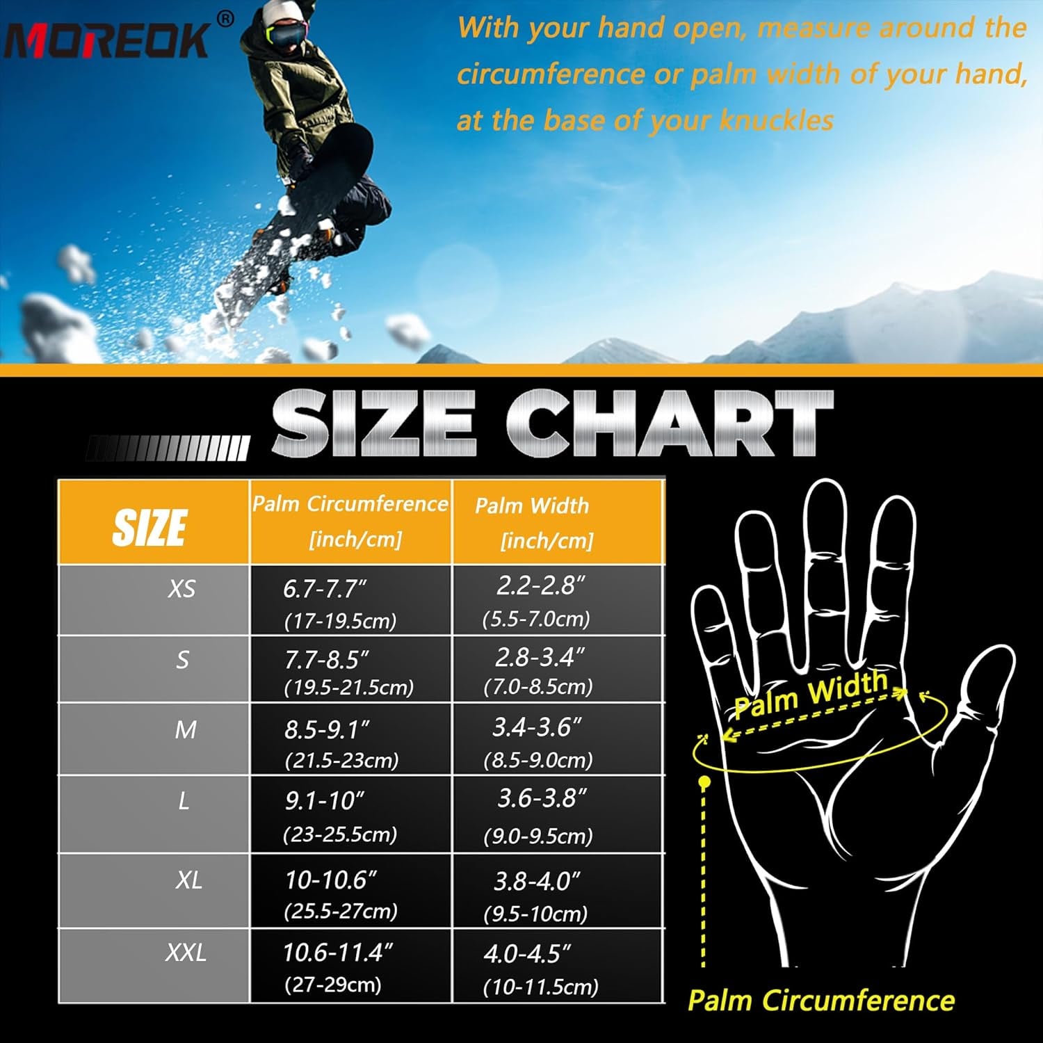 Waterproof & Windproof Winter Gloves for Men and Women,-30°F 3M Thinsulate Thermal Gloves Touch Screen Warm Gloves for Skiing,Cycling,Motorcycle,Running,Outdoor Sports