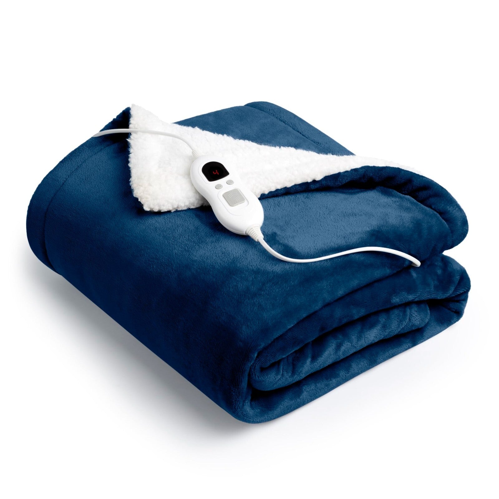 LUXURIOUS ELECTRIC HEATED THROW SOFT FLEECE GREY over BLANKET DIGITAL CONTROLLER. ECO Friendly, Ultra low running cost