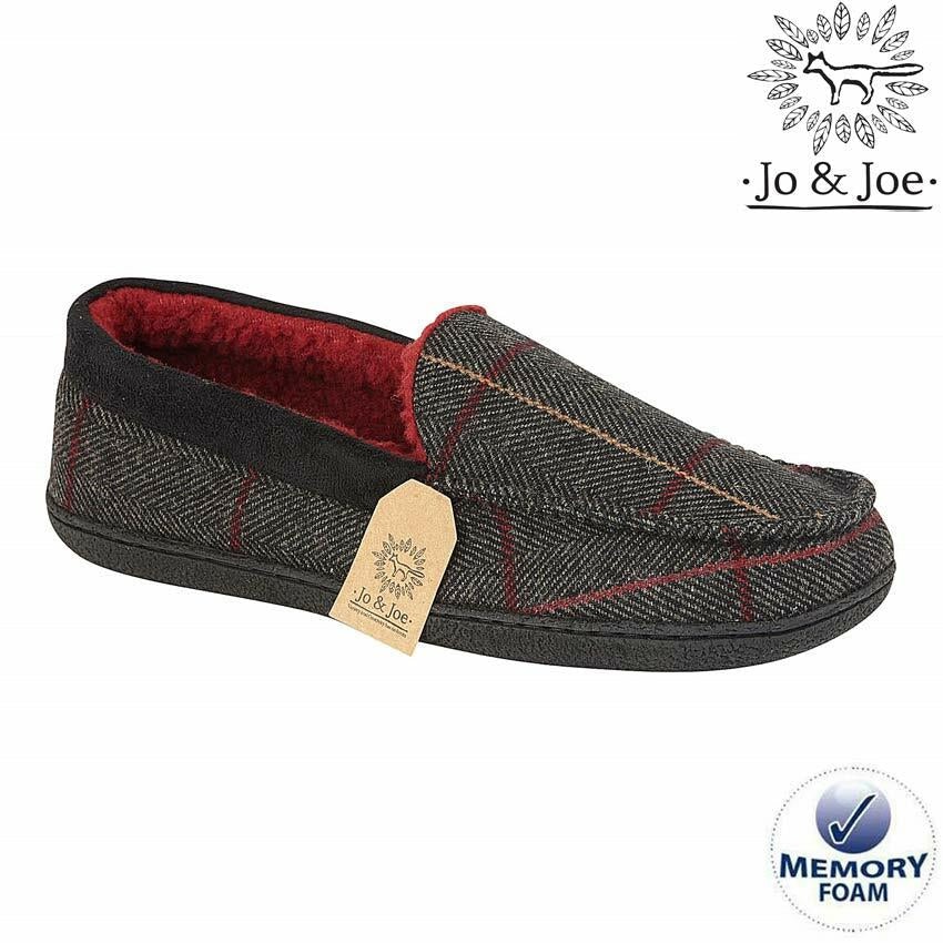 MENS MOCCASINS SLIPPERS LOAFERS MEMORY FOAM SHEEPSKIN FUR LINED WINTER SHOES SIZ